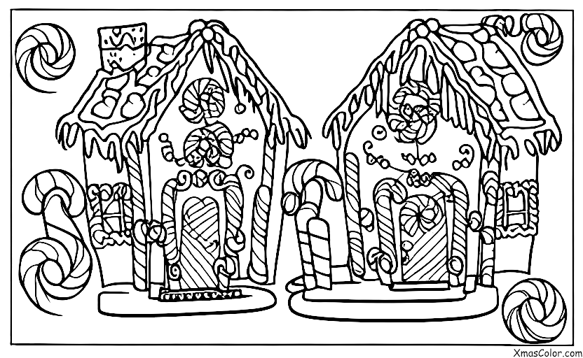 Navidad / Decora las habitaciones: Construyendo casas de jengibre