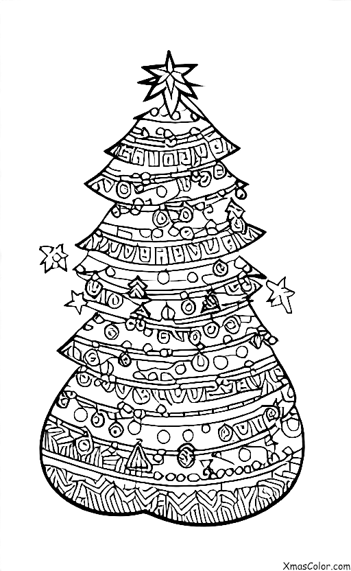 Navidad / Decoración de árboles de Navidad: Decorar el árbol con guirnalda