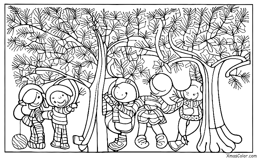 Navidad / Decoración de árboles de Navidad: Decorar el árbol con listones