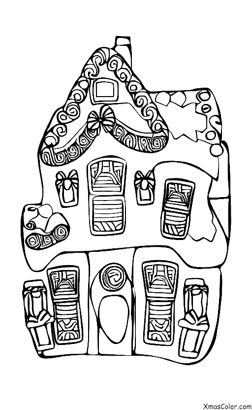 Navidad / Decorar casas de galleta: Luces de Navidad