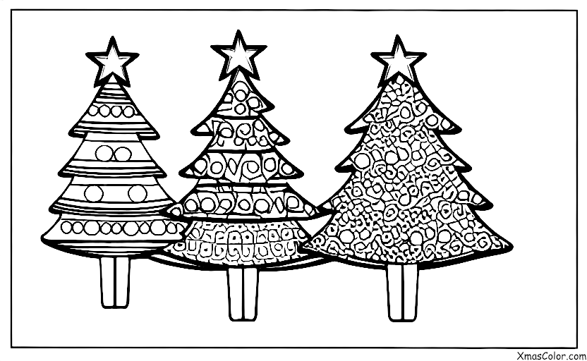 Navidad / Decorar galletas de Navidad: Un diseño simple de un árbol de Navidad
