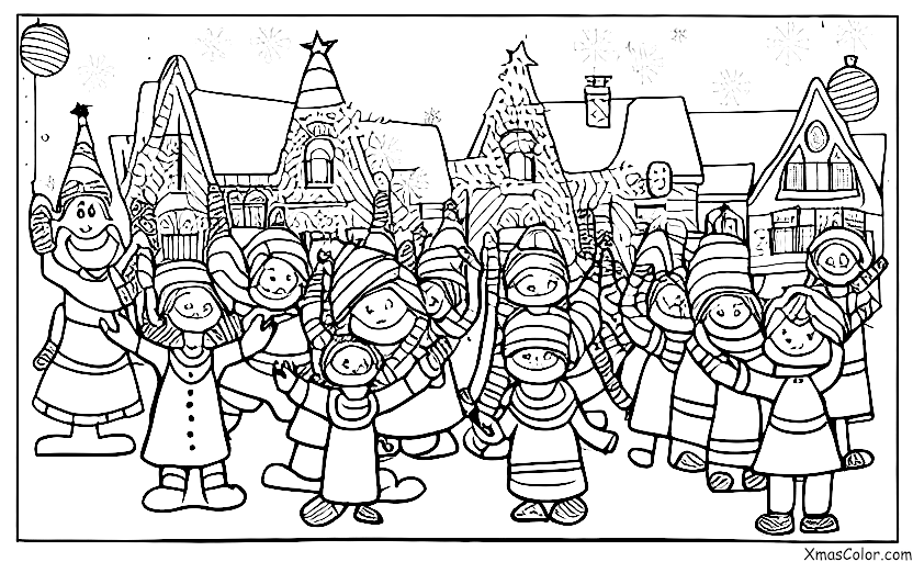 Navidad / Desfiles de Navidad: Los niños en el desfile de Navidad