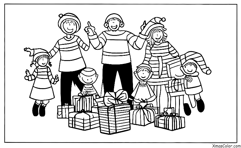 Navidad / Día de Navidad: Abriendo regalos el Día de Navidad