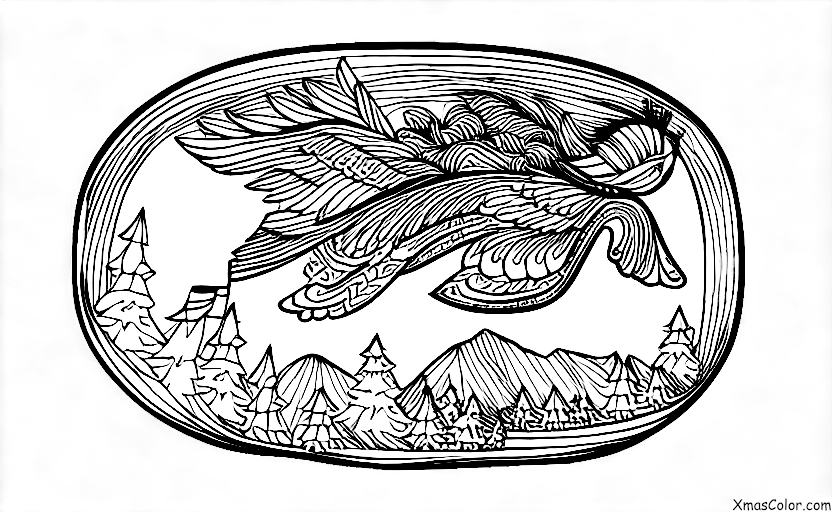 Navidad / Donner: Donner volando a través del cielo