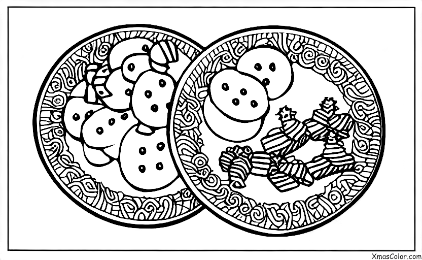 Navidad / Dulces: Un plato de galletas
