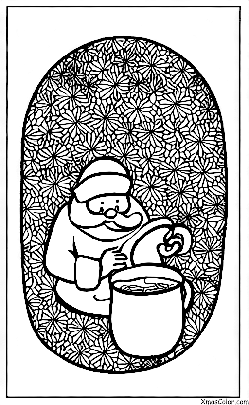 Navidad / EL BUEN VIEJO SAN NICOLÁS: Santa comiendo galletas y bebiendo leche