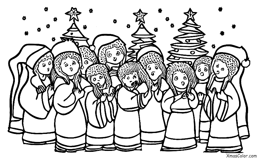 Navidad / El primer Noel: El cantar de los primeros noeles por un coro