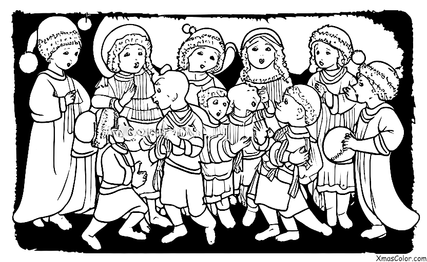 Navidad / El primer Noel: El primer noel cantado por niños en una obra de teatro escolar