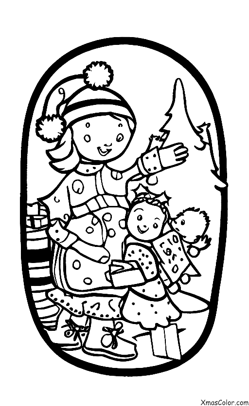 Navidad / Enviar Tarjetas de Navidad: Un niño que envía una tarjeta de Navidad