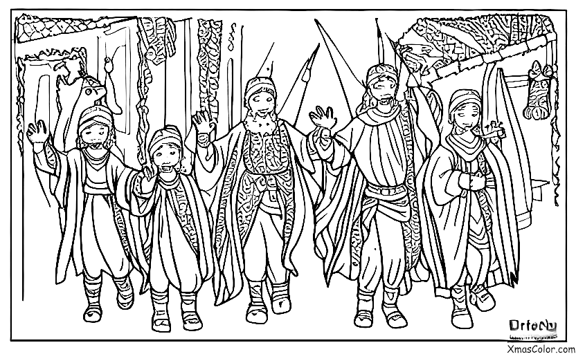 Navidad / Epifanía: Los tres Reyes Magos de camino a casa