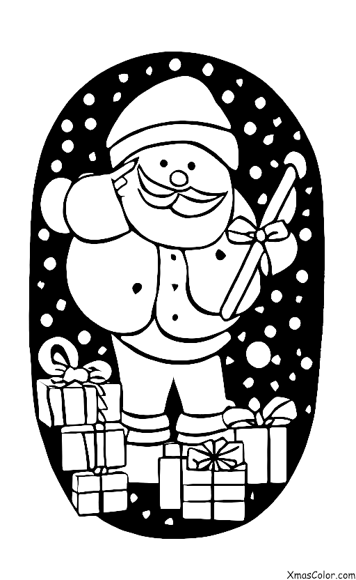 Navidad / Escribiendo cartas a Papá Noel: Un niño decorando su carta a Santa