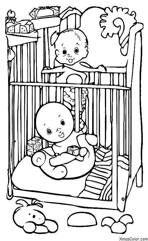 Navidad / Esperanza: Un bebé durmiendo tranquilo en su cuna