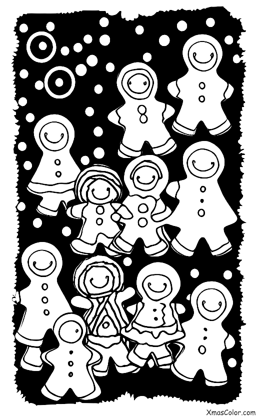 Navidad / Galletas de Jengibre: Una familia de galletas de jengibre