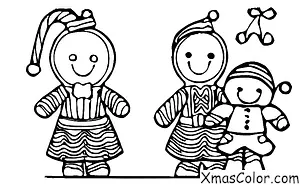 Navidad / Galletas de Jengibre: Una muñeca de jengibre