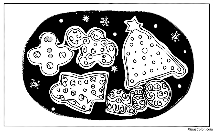 Navidad / Galletas de Navidad: Galletas de Navidad y leche
