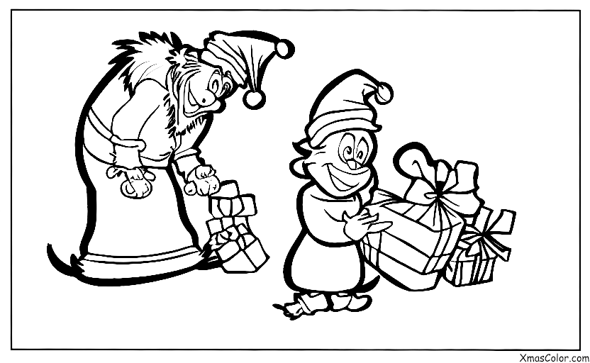 Navidad / Grinch: El Grinch intentando robar la Navidad