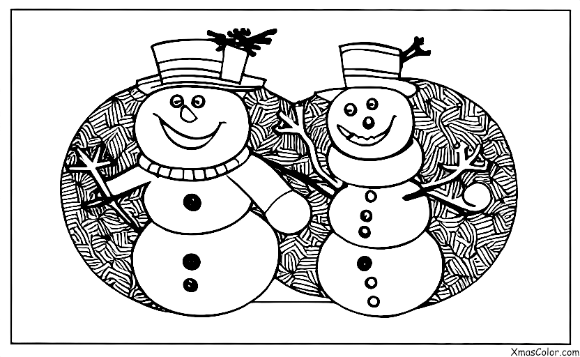 Navidad / Hombre de Nieve: Bonhomme de neige en ville