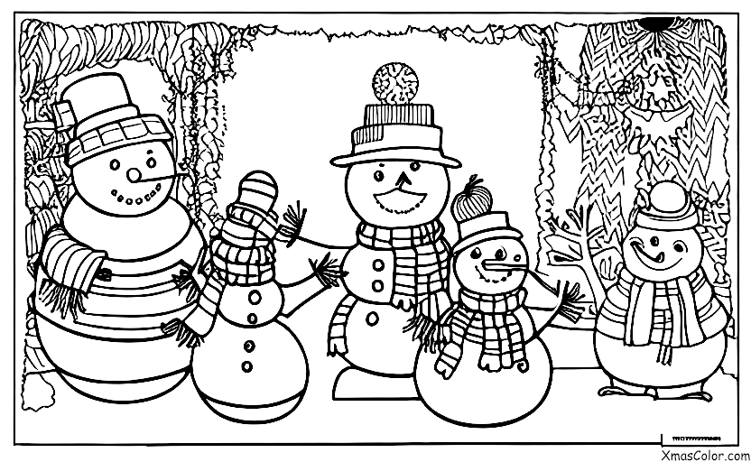 Navidad / Hombre de Nieve: El muñeco de nieve en el país de las maravillas de invierno