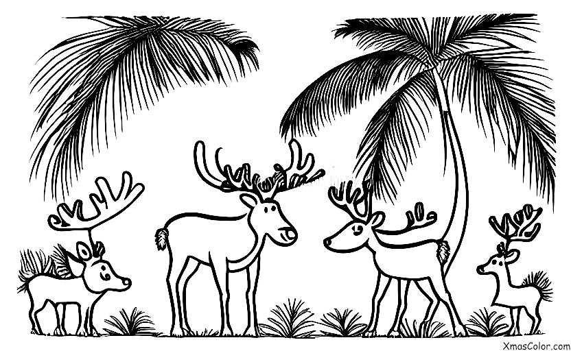 Navidad / Isla de Navidad: Renos de la Isla de Navidad