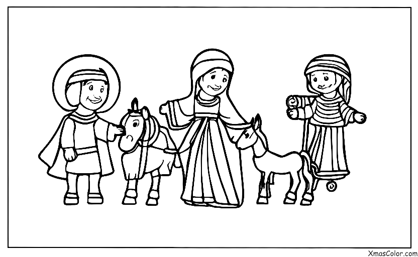 Navidad / José: José y María en camino a Belén