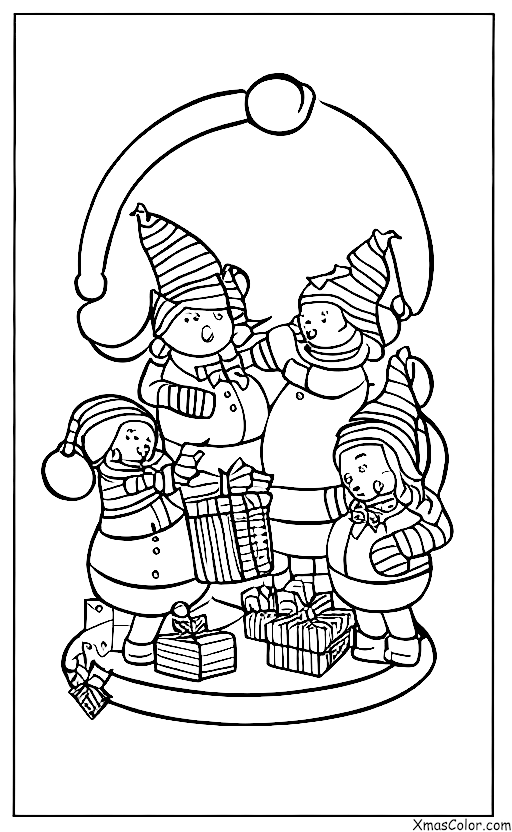 Navidad / Los elfos: Los elfos preparándose para Navidad