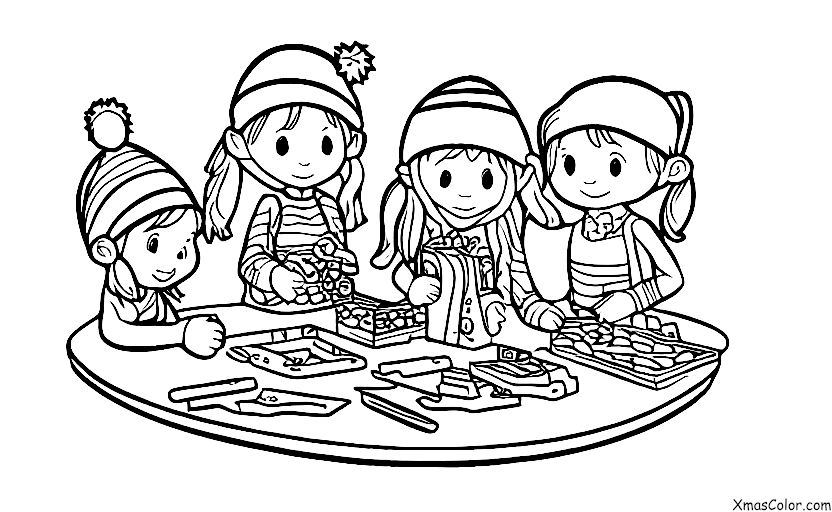 Navidad / Los elfos: Los elfos que hacen juguetes