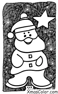 Navidad / Luces de Navidad: Un Santa iluminado