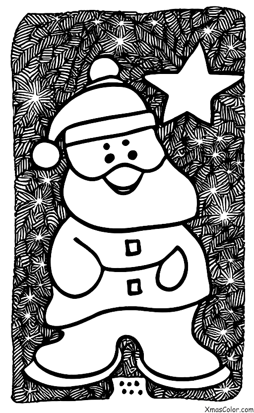 Navidad / Luces de Navidad: Un Santa iluminado