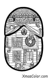Navidad / Luces de Navidad: Una casa con luces de Navidad