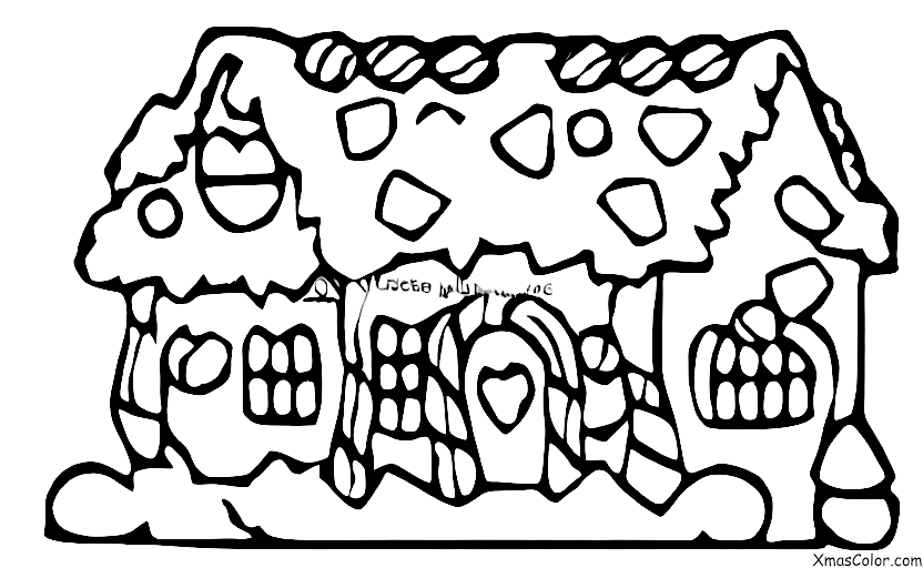 Navidad / Malvaviscos tostados: Creando una casa de jengibre con malvaviscos