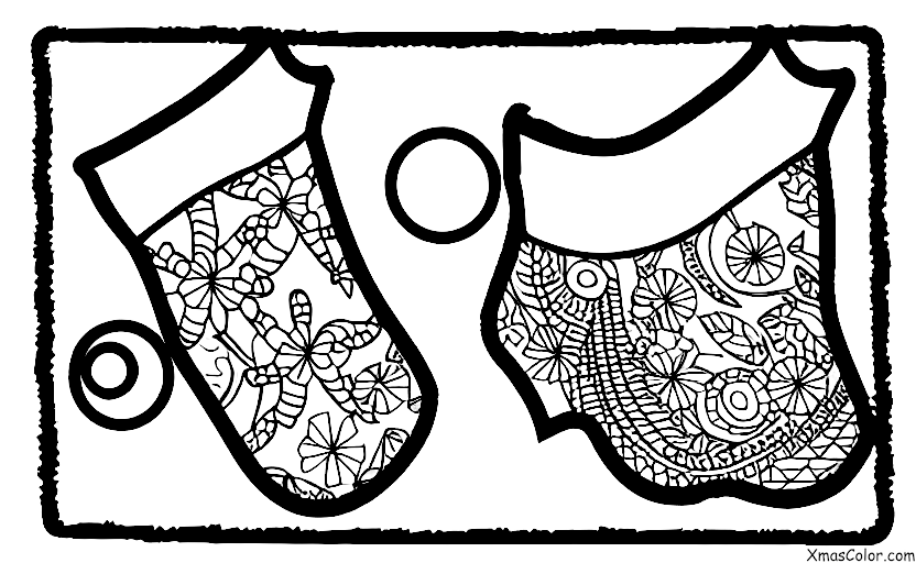 Navidad / Medias de Navidad llenas: Caza del tesoro de relleno de calcetines