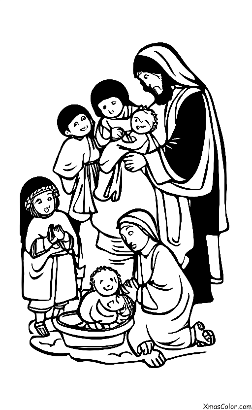 Navidad / Milagro de Navidad: Los pastores visitando a Jesús