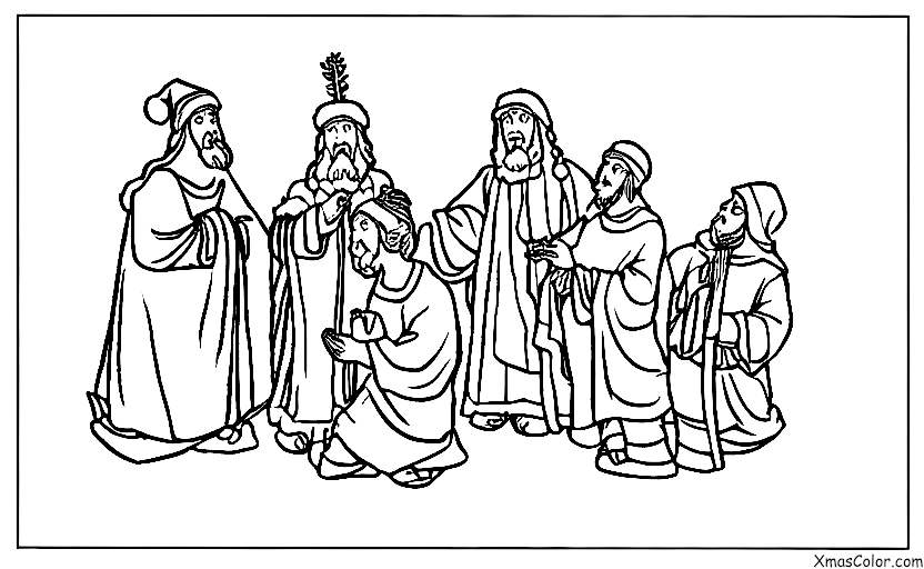 Navidad / Milagro de Navidad: Los tres Reyes Magos traen regalos a Jesús