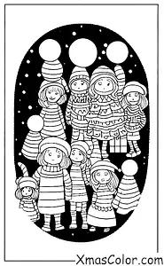 Navidad / Moda de Navidad: Un grupo de amigos tomando una selfie en sus ropas de Navidad