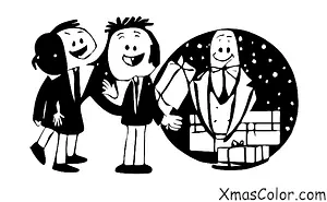 Navidad / Moda de Navidad: Un hombre en un traje negro con corbata roja