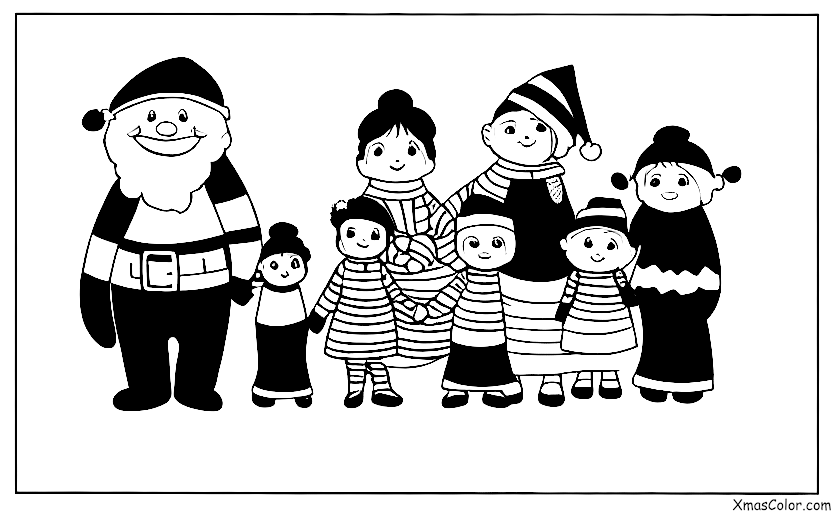 Navidad / Moda de Navidad: Una familia en sus mejores disfraces de Navidad