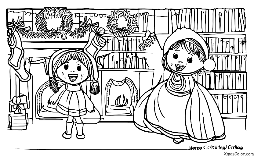 Navidad / Música de Navidad: Una niña cantando villancicos
