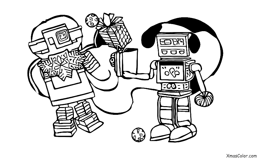 Navidad / Navidad de ciencia ficción: Santa en un traje de robot