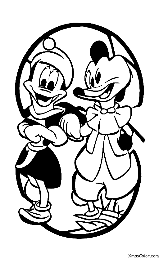 Navidad / Navidad de Disney: Donald Duck y Daisy Duck
