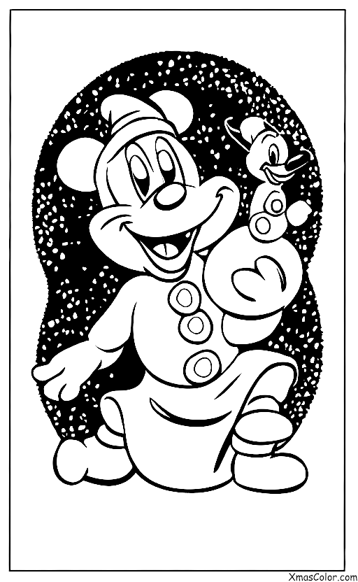 Navidad / Navidad de Disney: Goofy jugando en la nieve