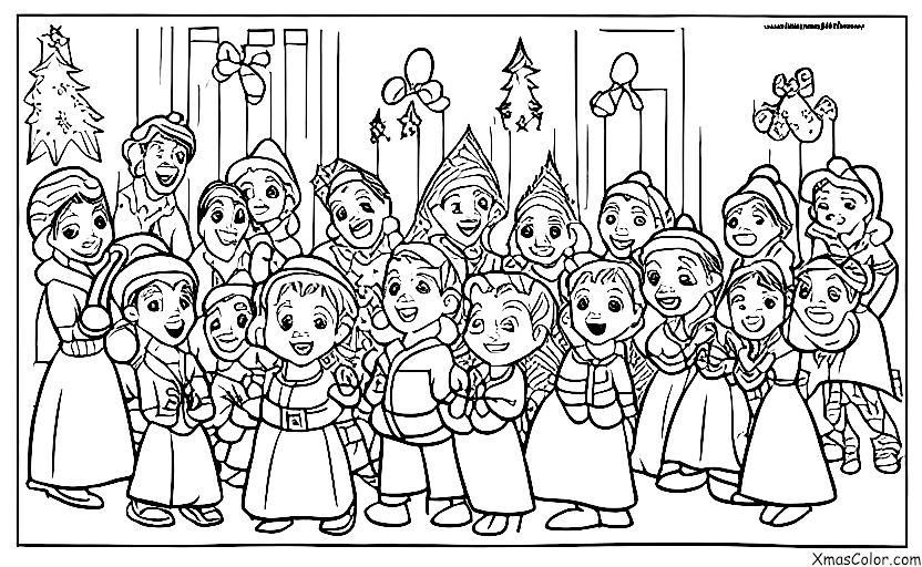 Navidad / Navidad de Disney: Los personajes de Disney cantando villancicos