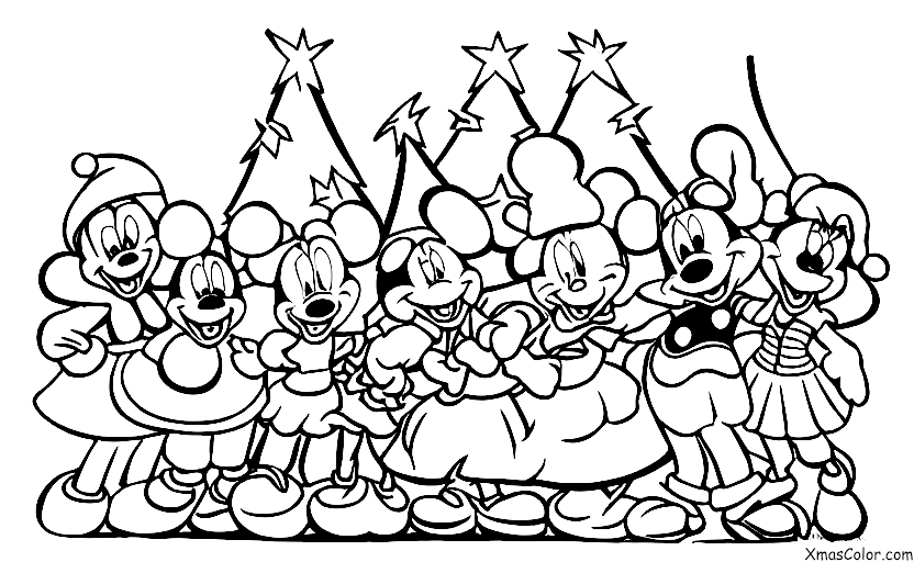Navidad / Navidad de Disney: Todos los personajes de Disney juntos para decorar por Navidad