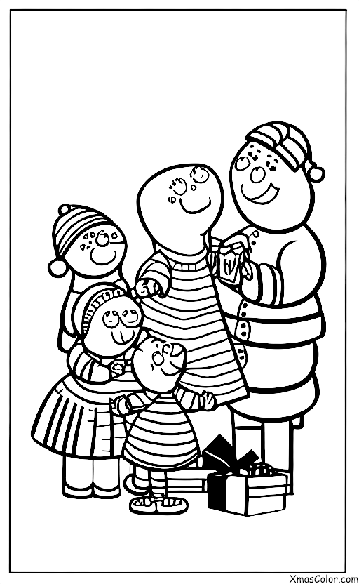 Navidad / Navidad de Peppa Pig: Peppa y su familia abriendo regalos el día de Navidad