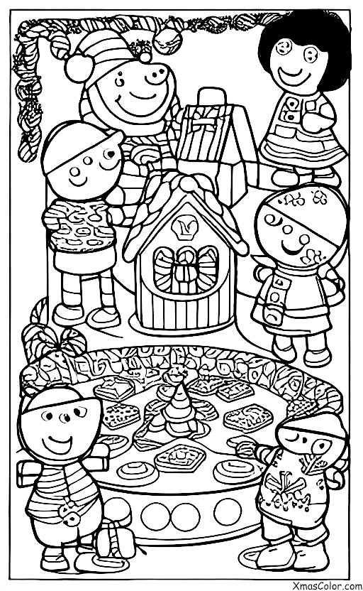 Navidad / Navidad de Peppa Pig: Peppa y sus amigos haciendo casas de pan de jengibre