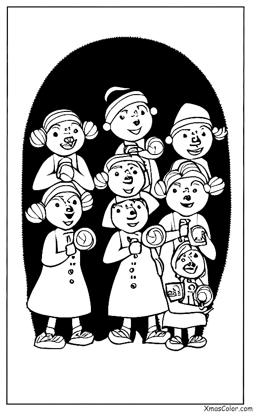 Navidad / Navidad Divertida: Un grupo de villancicos que cantan fuera de tono
