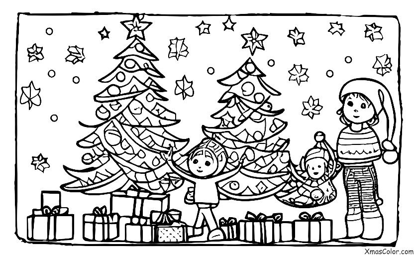 Navidad / Navidad Divertida: Un regalo de Navidad que es demasiado grande para caber debajo del árbol