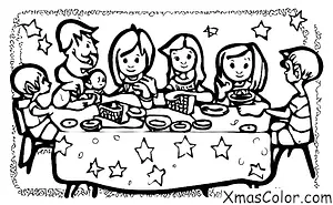Navidad / Navidad en América: Una familia jugando juntos en el día de Navidad