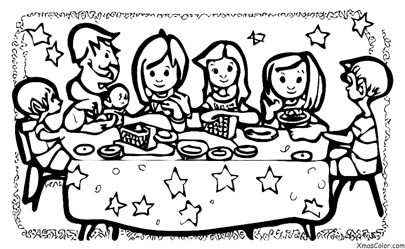 Navidad / Navidad en América: Una familia jugando juntos en el día de Navidad