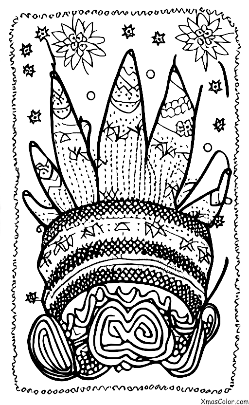 Navidad / Navidad en el desierto: Un cactus de Navidad en un sombrero