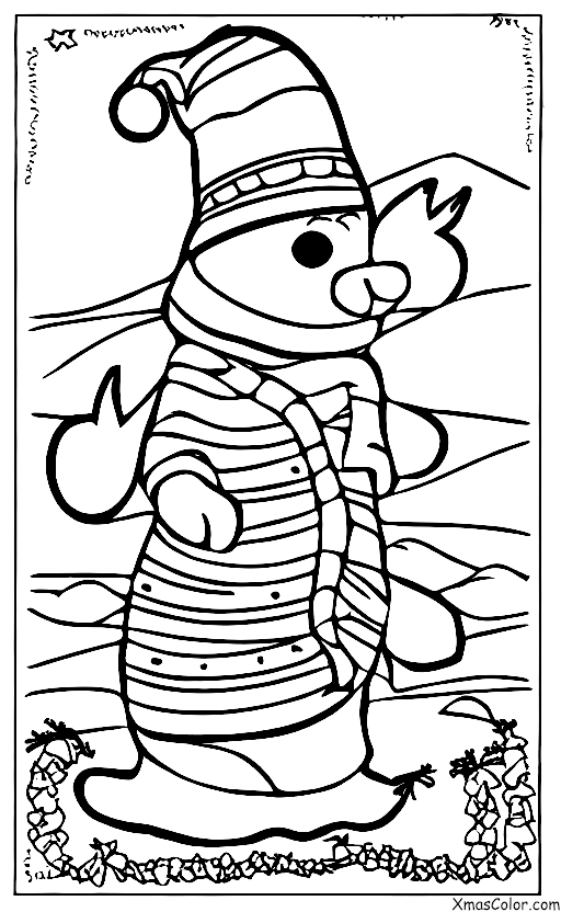 Navidad / Navidad en el desierto: Una rata canguro en un gorro de Santa